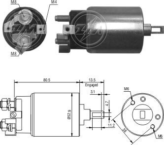 Imagen de AUT ARRANQUE NISSAN PATROL NKR/NPR/TLD 3,3 24V