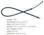 Imagen de CABLE DE FRENO TRASERO CHEVROLET C10 HASTA 1981 1165MM