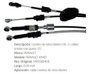 Imagen de CABLE SELECTOR DE CAMBIOS RENAULT KWID (2 CABLES) 1330MM