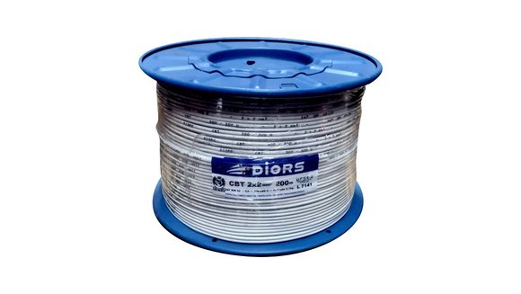 Imagen de BOBINA 200MTS CABLE 2X2 GEMELO BLANCO