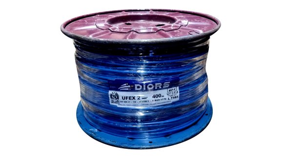 Imagen de BOBINA 400MTS CABLE 2MM AZUL