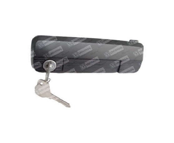 Imagen de MANIJA DE PUERTA CON LLAVE FIAT 147 IZQUIERDA (NEGRA)