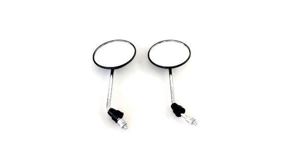 Imagen de PAR DE ESPEJOS PARA MOTO UNIVERSAL REDONDO ROSCA 3/8"