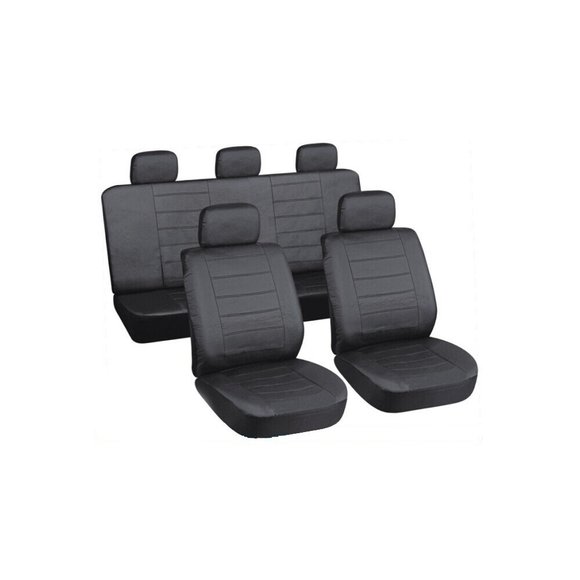 Imagen de JUEGO DE FUNDAS CUBRE ASIENTO COLOR NEGRO