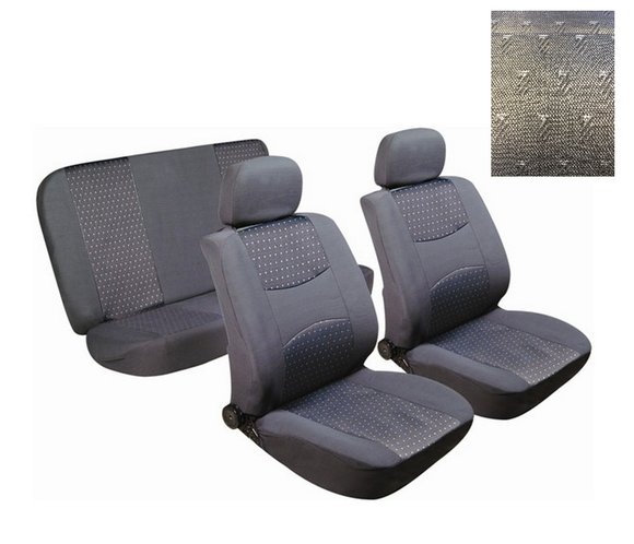 Imagen de JUEGO DE FUNDAS CUBRE ASIENTO COLOR GRIS