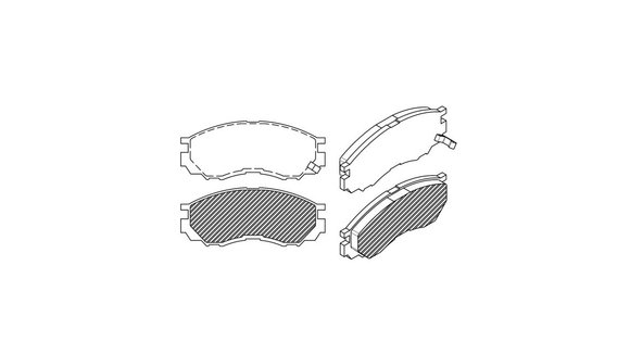 Imagen de JUEGO PASTILLAS CERAMICA EFFA PLUTUS 2012. . . (BREMBO)
