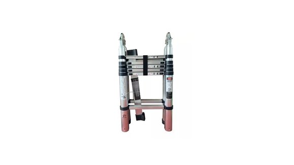 Imagen de ESCALERA TELESCOPICA PLEGABLE DE 2 TRAMOS 1,9+1,9 MT