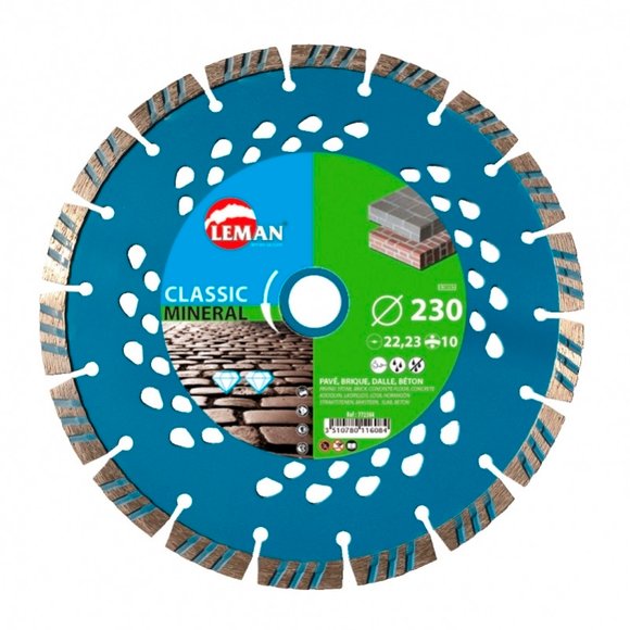 Imagen de DISCO DIAMANTADO LASER PRO LEMAN 115X7X2,2X22,23MM
