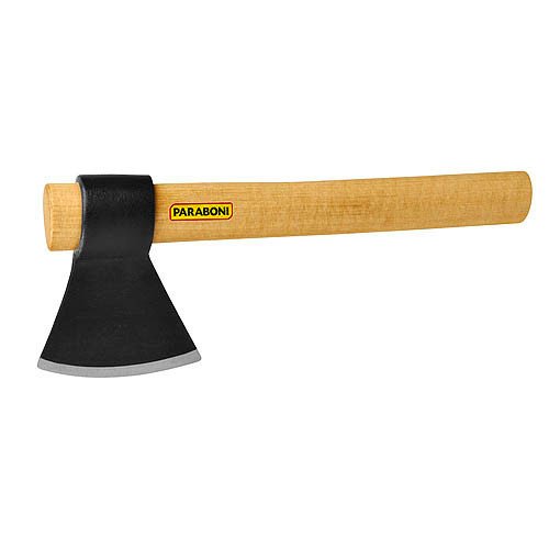 Imagen de HACHA DE MANO ACERO LARGO: 34CM C/MANGO DE MADERA