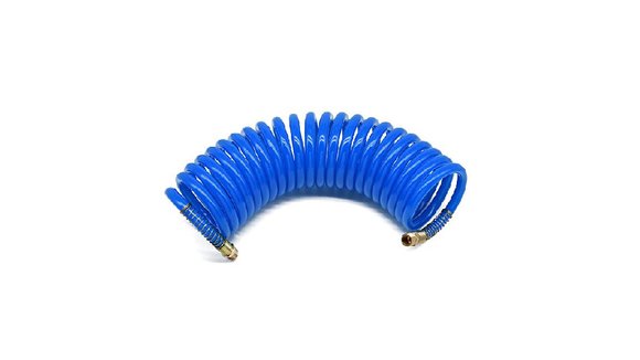 Imagen de MANGUERA TIPO ESPIRAL P/AIRE 3,5MTS CONEXION ROSCA 1/4"
