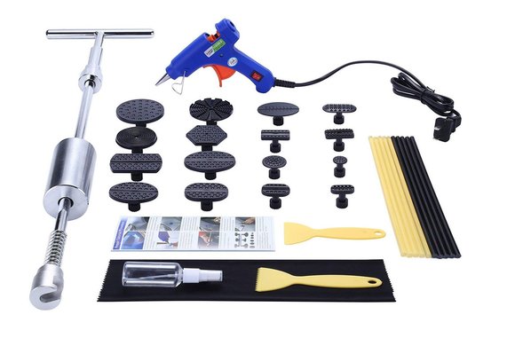 Imagen de KIT SACABOLLOS CON CHUPETE/VENTOSAS, PISTOLA Y EXTRACTOR