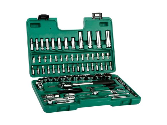Imagen de JUEGO DE 86 DADOS  DE 1/4" Y 1/2"