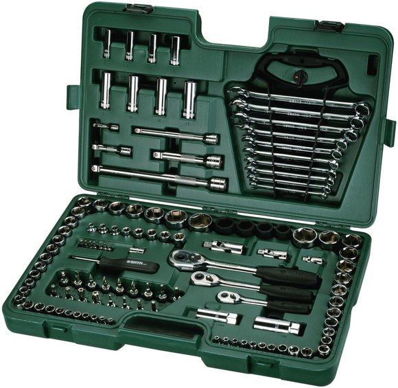 Imagen de JUEGO 120 PZS LLAVES/DADOS  1/4"-3/8"-1"