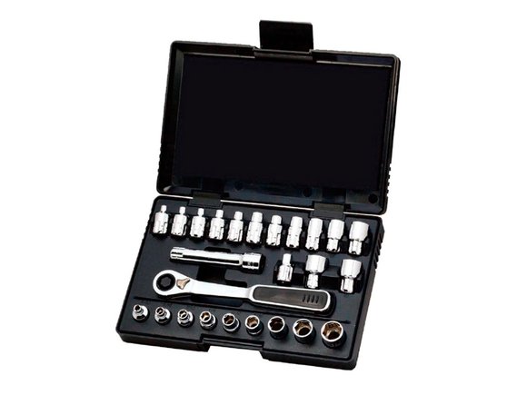 Imagen de JUEGO DE DADOS 25 PIEZAS VORTEX MM/PULG 1/4"