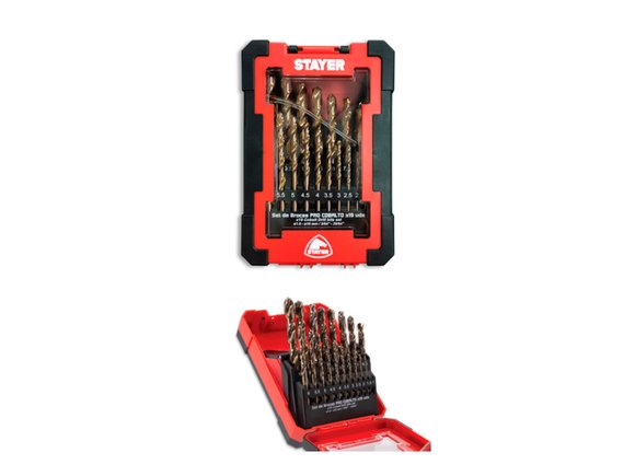 Imagen de SET DE 19 MECHAS MILIMETRICAS  HSS-CO 135° 1 A 10MM