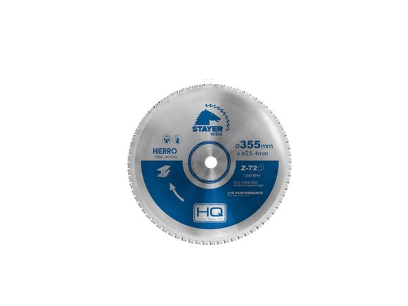 Imagen de DISCO DE WIDIA  TCG P/CORTE DE HIERRO 355X2.0X25.4MM