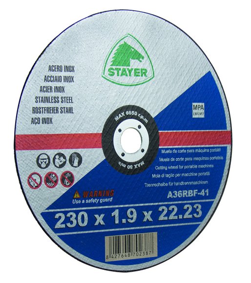Imagen de DISCO  ACERO INOXIDABLE EXTRAFINO 230X1,9X22,2 T41