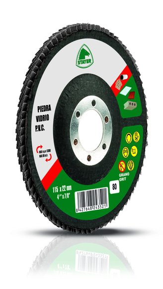 Imagen de DISCO  PIEDRA 115X22,2 GRANO 40 - 72 FLAPS