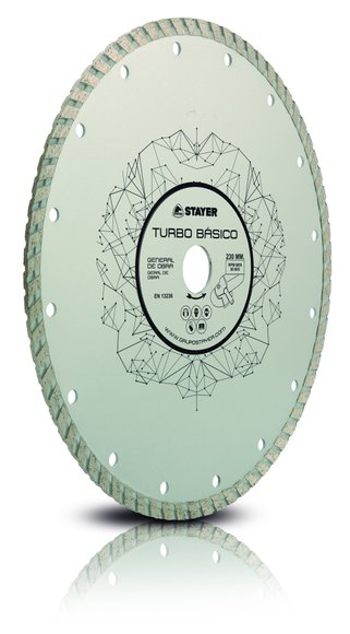 Imagen de DISCO  DIAMANTADO TURBO 180X22,2 H7