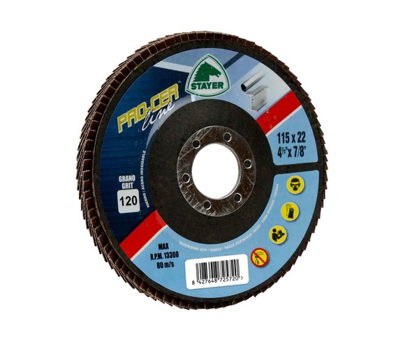 Imagen de DISCO  PROCER 115X22,2 GRANO 120 - 90 FLAPS