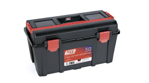 Imagen de CAJA HERRAMIENTAS PLASTICA NEGRA