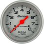 Imagen de TACOMETRO ELECTRONICO 12V ESCALA: 0-8000 RPM FONDO GRIS