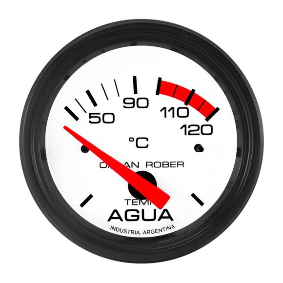 Imagen de TERMOMETRO ELECTRICO DE AGUA 12V ESCALA: 50-120°C DIAM: 52MM
