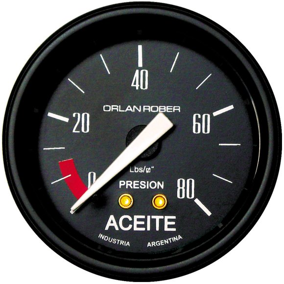 Imagen de MANOMETRO PRESION DE ACEITE ESCALA: 0-80 LBS/PUL