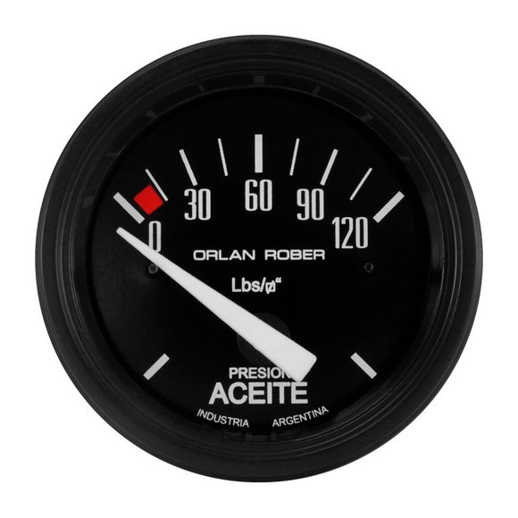 Imagen de MANOMETRO ELECTRICO DE ACEITE 12V ESCALA: 0-120 LBS/PULG2