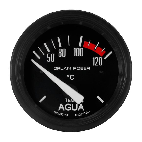 Imagen de TERMOMETRO ELECTRICO DE AGUA 12V ESCALA: 50-120°C DIAM: 52MM