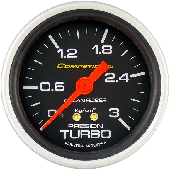 Imagen de MANOMETRO PRESION DE TURBO ESCALA: 0-3 KG/CM2 FONDO NEGRO