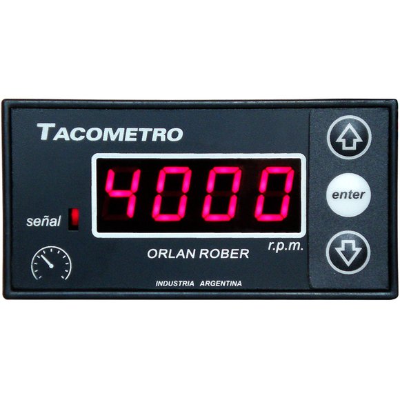 Imagen de TACOMETRO DIGITAL 46X92MM 12-24V - FICHA CON CABLEADO