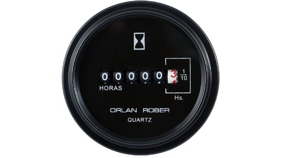 Imagen de CUENTA HORAS ELECTRICO (HORIMETRO) NEGRO 12-24V DIAM: 52MM