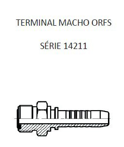 Imagen de MACHO RECTO 1.3/16"ORFS X 12F 10 MANG. 5/8" PLANO C/ORRING
