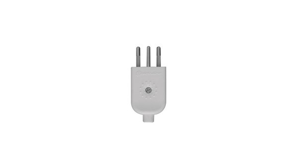 Imagen de FICHA MACHO BLANCA 3 EN LINEA 10AMP