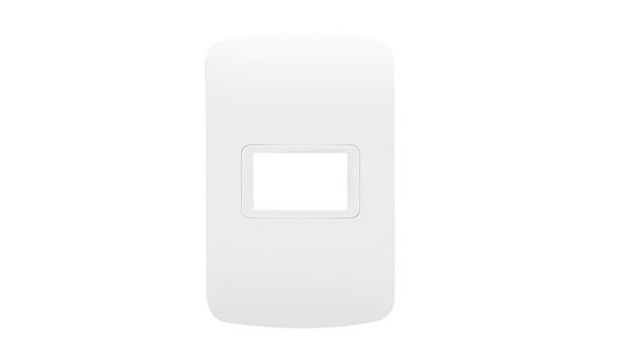 Imagen de PLAQUETA BLANCA INYECTADA ATENEA PLUS C/BASTIDOR 1 MODULO