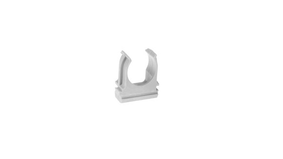 Imagen de CLIP BLANCO EN "U" 40MM PARA TUBO/CONDUCTO
