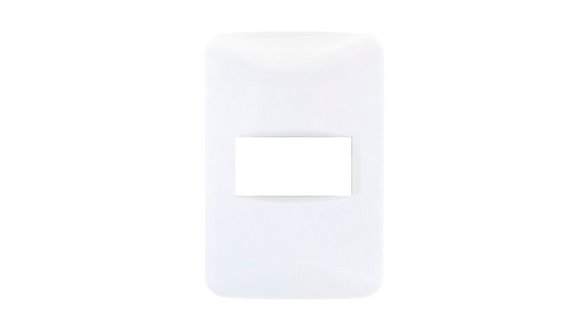 Imagen de PLAQUETA BLANCA REGGIO 1 MODULO C/BASTIDOR