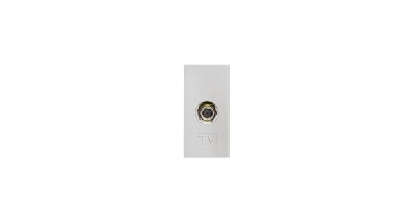Imagen de MODULO TOMA BLANCO COAXIAL REGGIO 75 OHMS