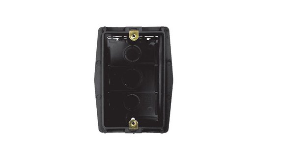 Imagen de CAJA EMBUTIR HONDA NEGRA 3 MODULOS CON GRAMPA METALICA