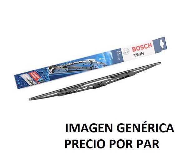 Imagen de PAR ESCOBILLAS L/P BOSCH TWIN M-BENZ CLASE A 600/650MM