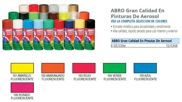 Imagen de PINTURA AEROSOL SPRAY FLUO VERDE 226GRS