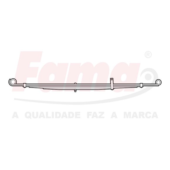 Imagen de ELASTICO TRASERO MITSUBISHI L200 1990