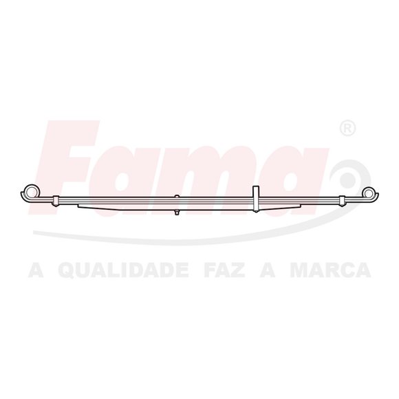 Imagen de ELASTICO TRASERO TOYOTA HILUX 2.8 1999 EN ADELANTE (ARG)