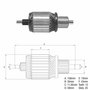 Imagen de INDUCIDO 12V FORD CARGO C/CUMMINS INDIEL (158X59X12X32,9)