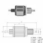 Imagen de INDUCIDO 12V VW GOL 1.6D HASTA EL 1998 (138,3X54,9X11X32,3)