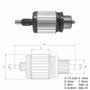 Imagen de INDUCIDO 12V CHEVROLET S10 2.5 (140X53,6X13X32)