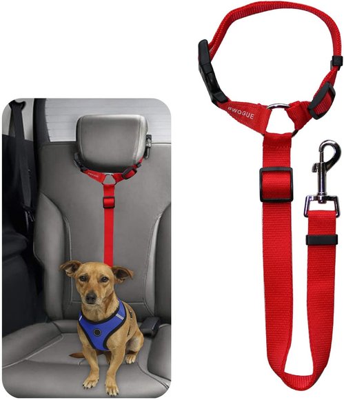 Imagen de CORREA AJUSTABLE PARA LLEVAR MASCOTA PERRO/GATO EN EL AUTO