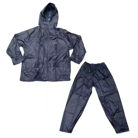 Imagen de EQUIPO DE LLUVIA MOTO COLOR AZUL IMPERMIABLE CON CAPUCHA