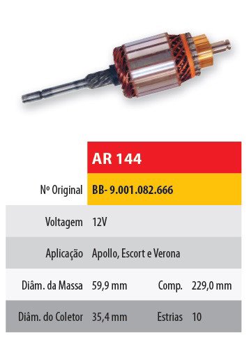 Imagen de INDUCIDO 12V FORD ESCORT/VERONA (229X59.9X10X35.4)